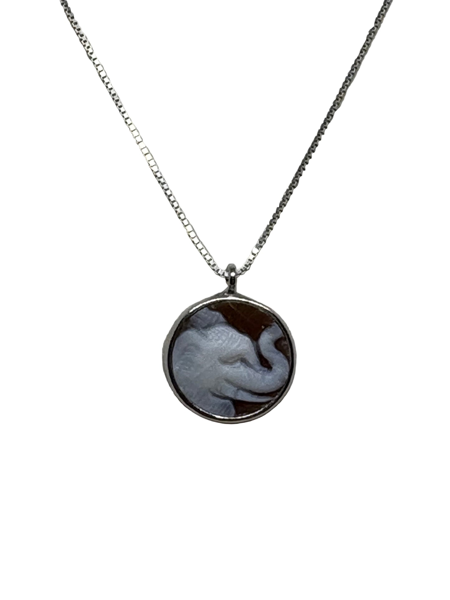 Collana in Cammeo incisione "Elefante"