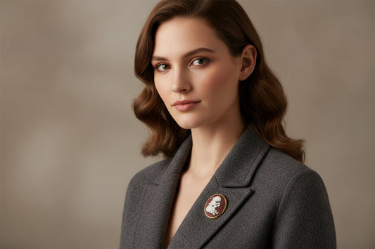 Cammeo Nudo in Agata incisione Fanciulla