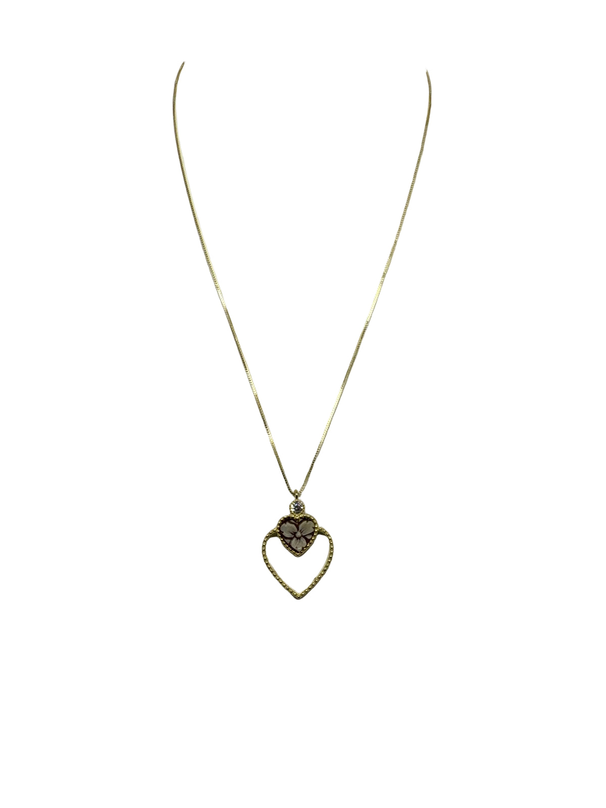 Collana in Cammeo incisione "Fiore"