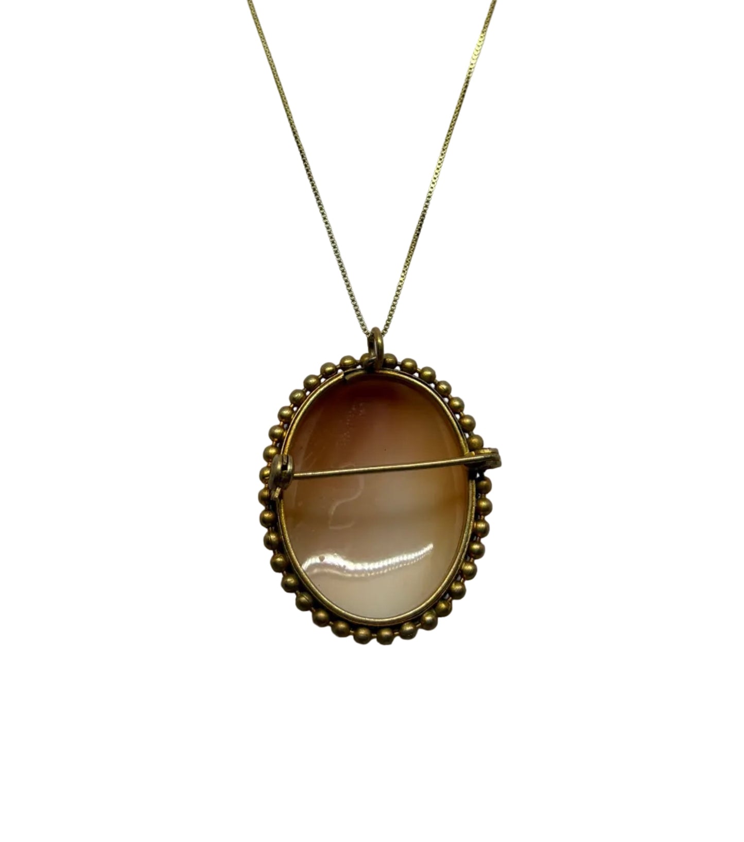 Spilla Pendente in Cammeo incisione "Profilo di Donna"