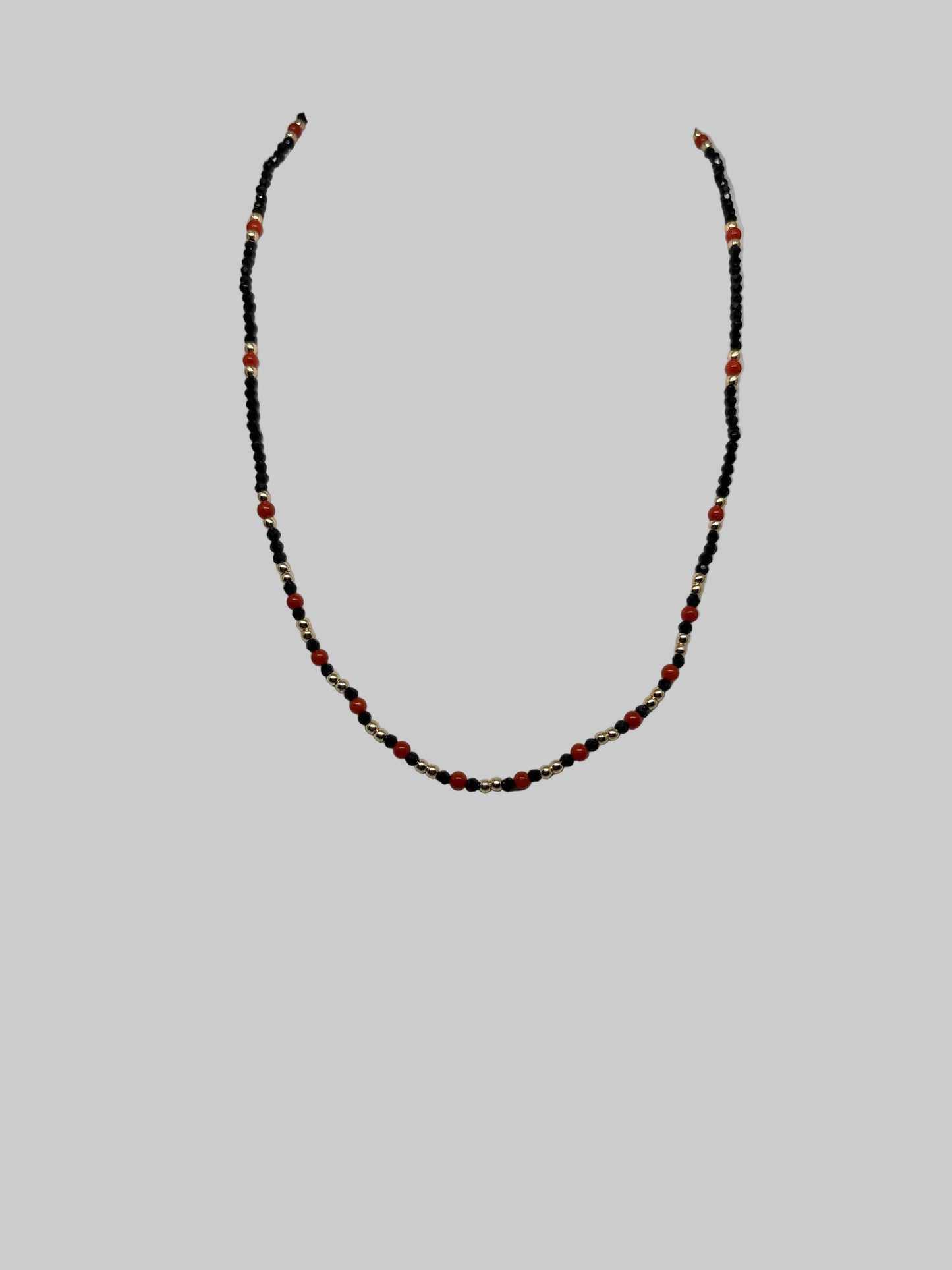 Collana in Corallo Agata e Argento Dorato