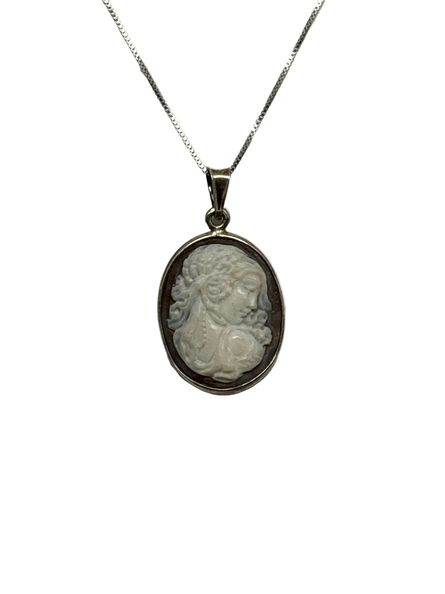 Pendente in Cammeo Artistico "Profilo di Donna"
