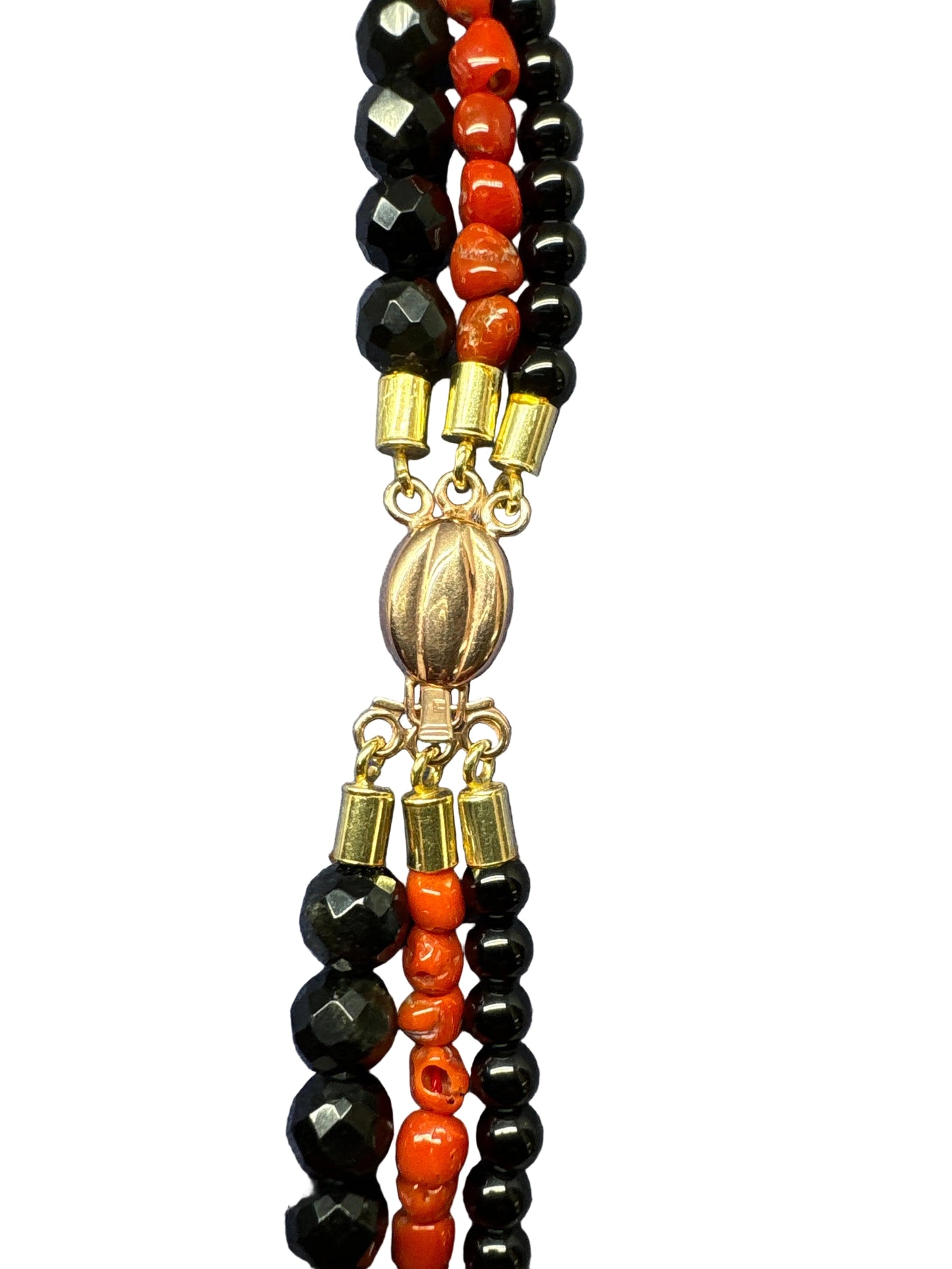 Collana in Agata e Corallo