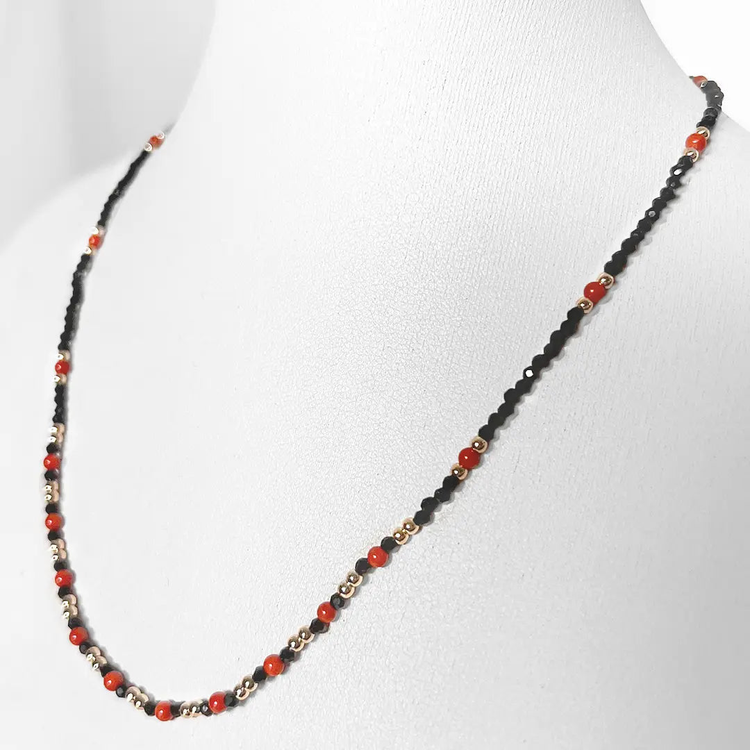 Collana Agata e Corallo