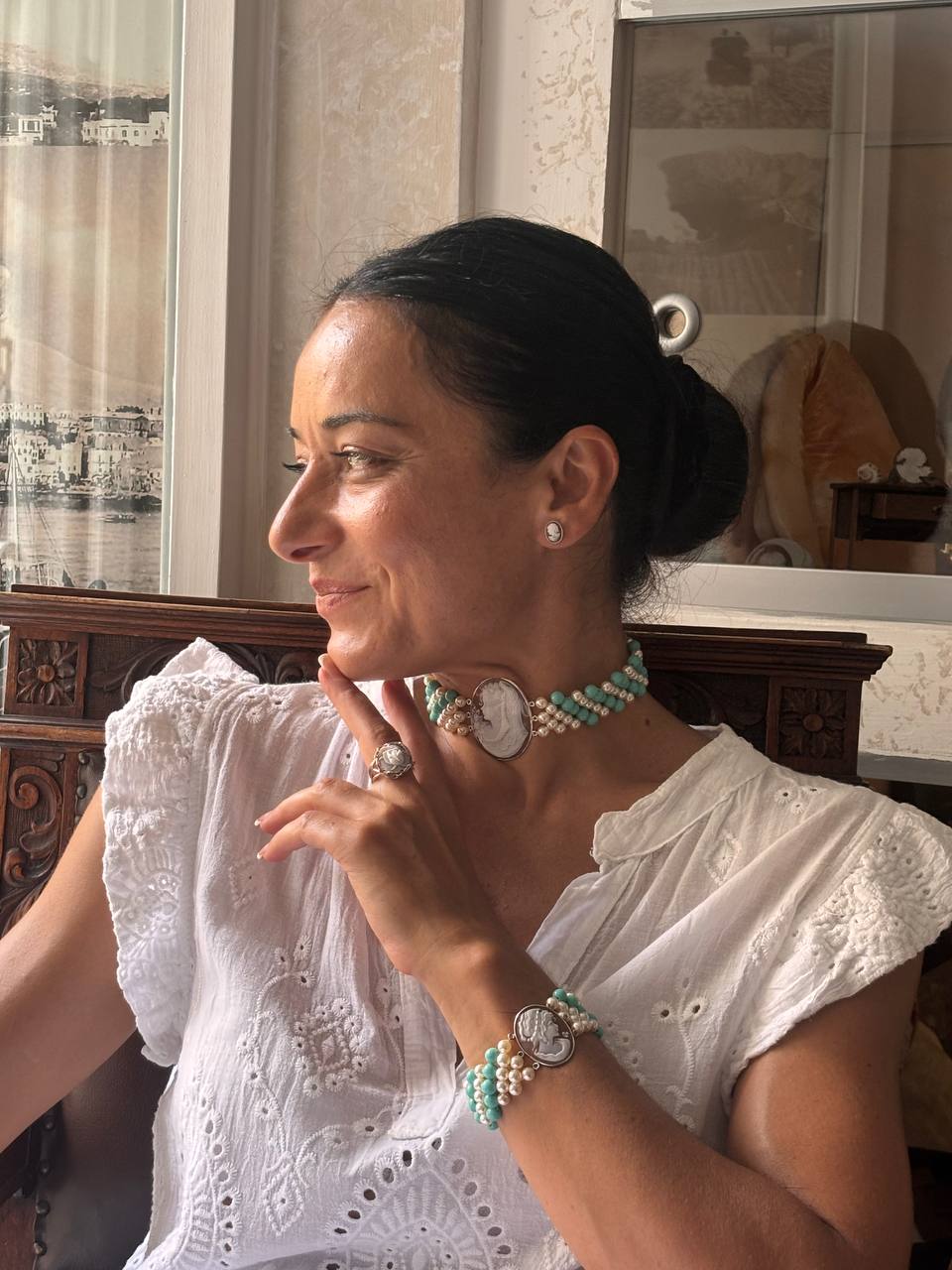 Bracciale in Cammeo Profilo di Donna