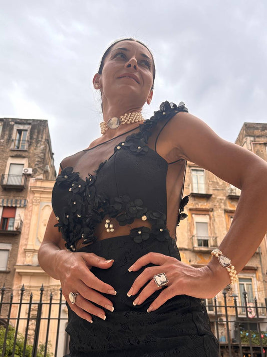 Bracciale in Cammeo Artistico Profilo di Donna