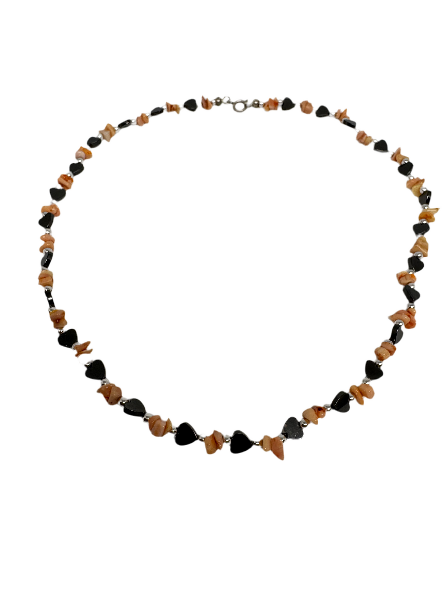 Collana in Pasta di Corallo e Malachite