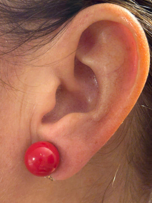 Orecchini in Corallo Bambù