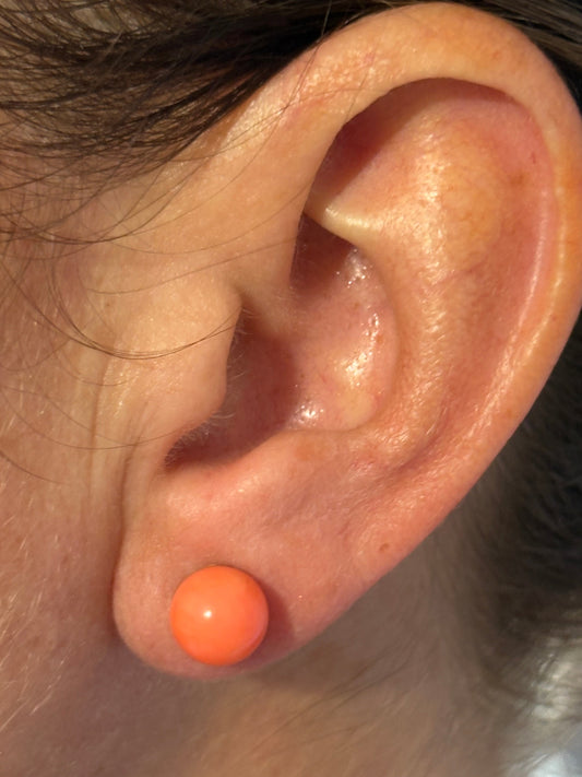 Orecchini in Corallo Bambù