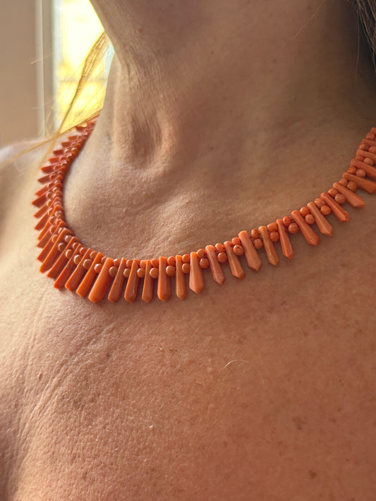 Collana in Corallo Antico ' Cerasuolo'