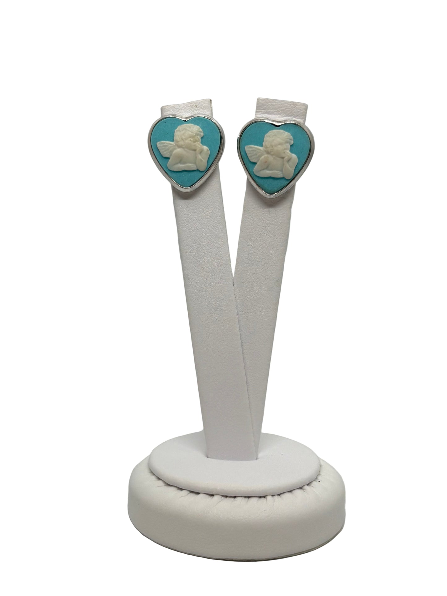 Orecchini in Pasta di Turchese raffigurazione "Putto"