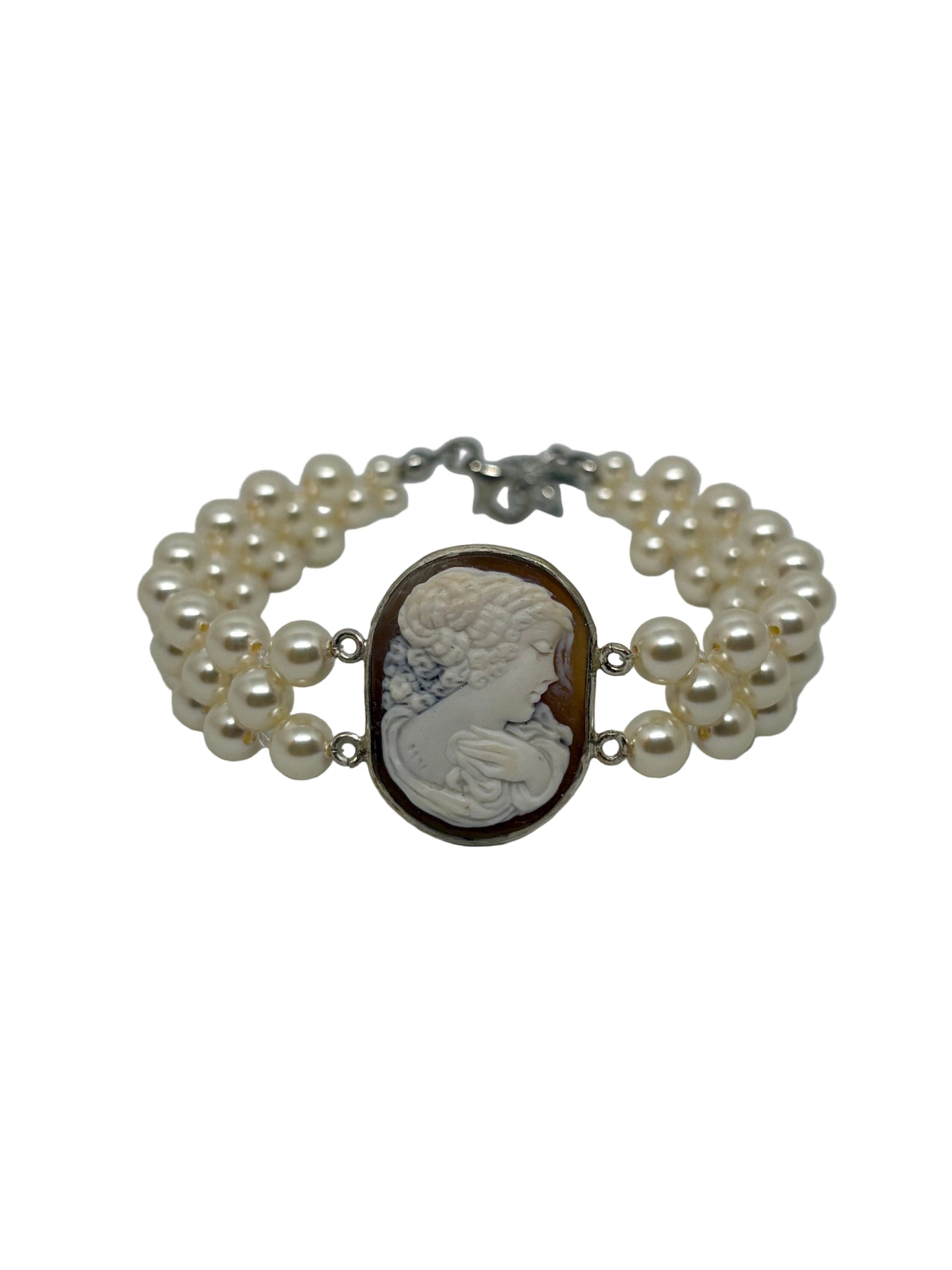 Bracciale in Cammeo Artistico incisione "Profilo di Donna"