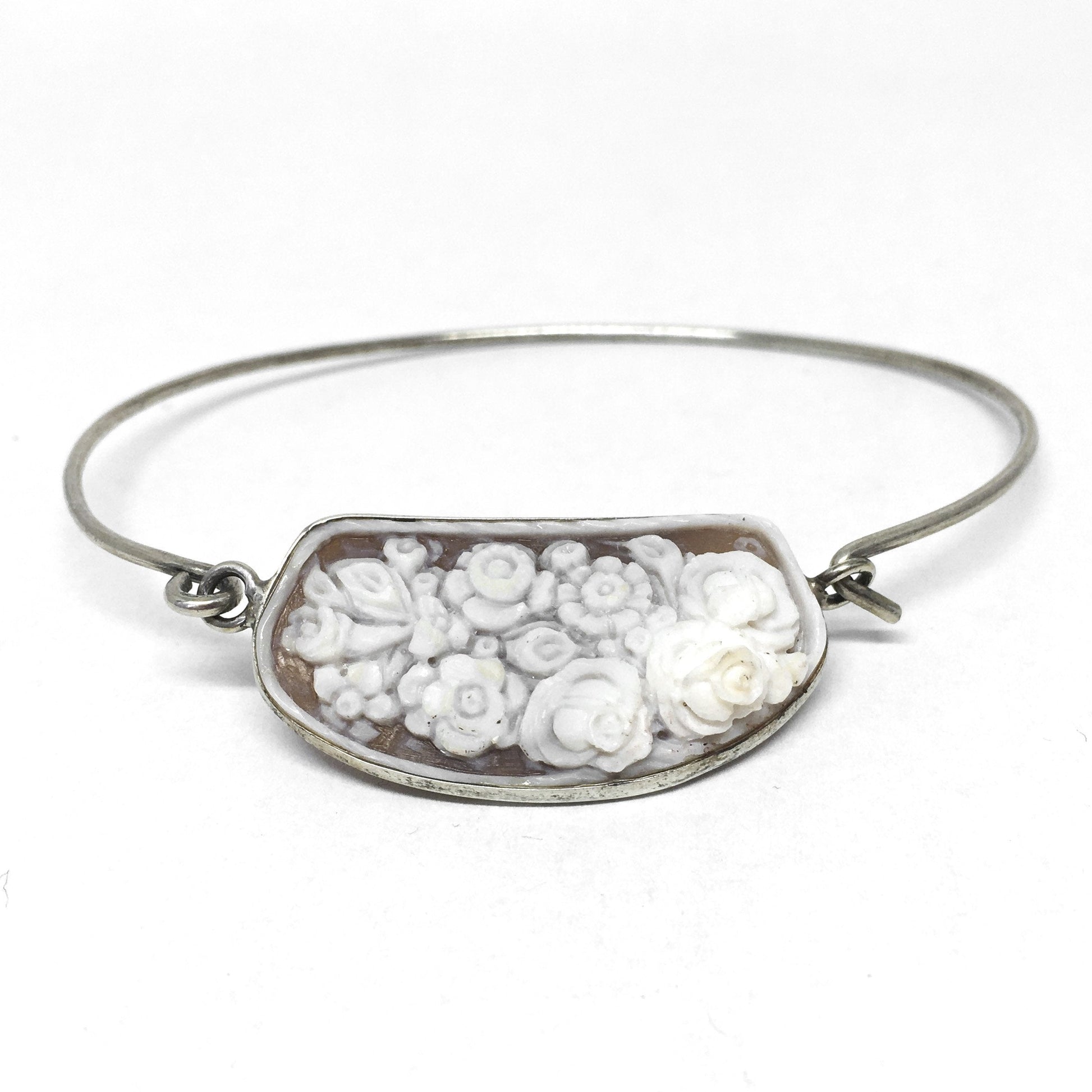 Bracciale-Cammeo-Artistico-incisione-Fiori