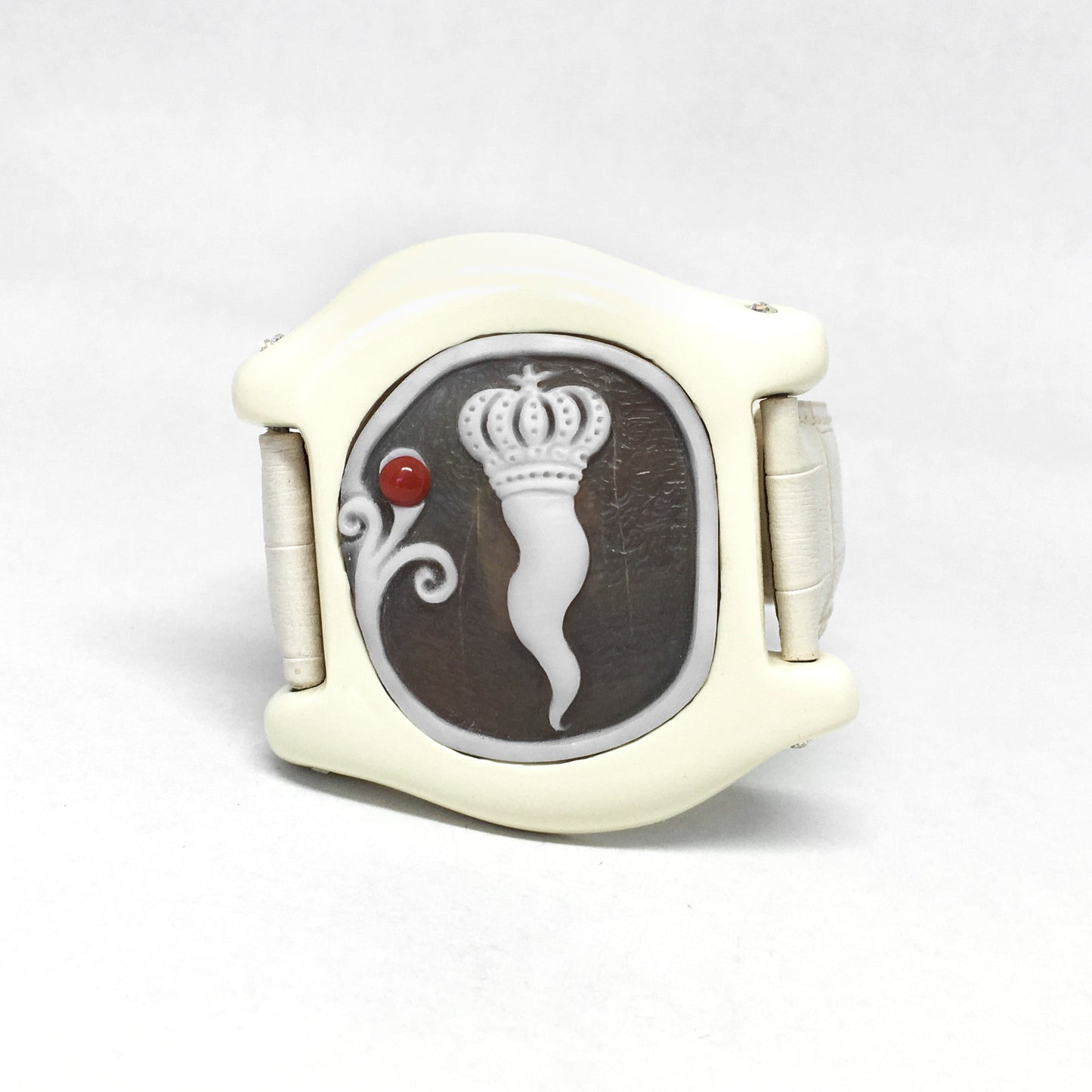 Orologio Bracciale Cameo Italiano Cammeo incisione Corno