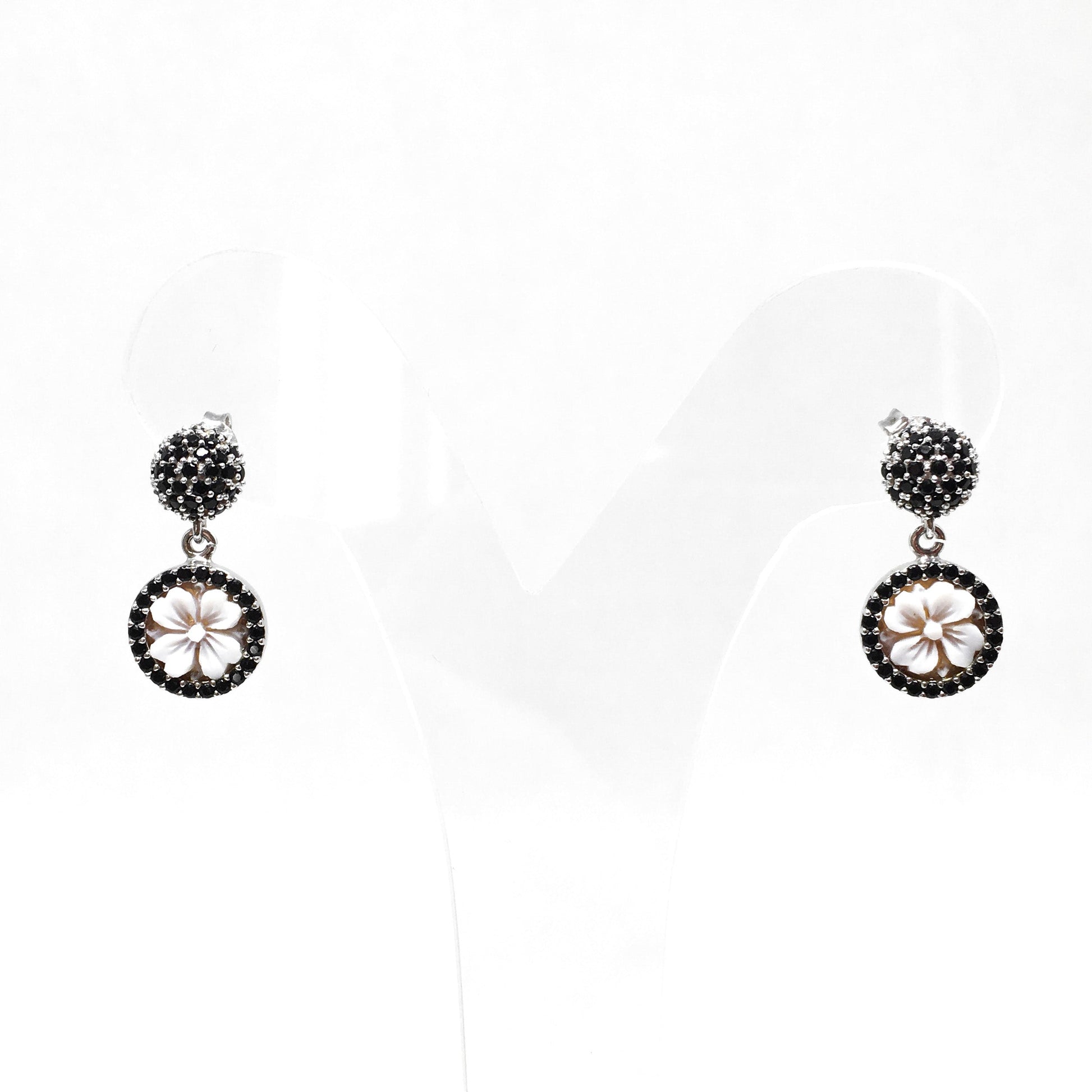 Orecchini-Cameo-Italiano-Cammeo-Fiore