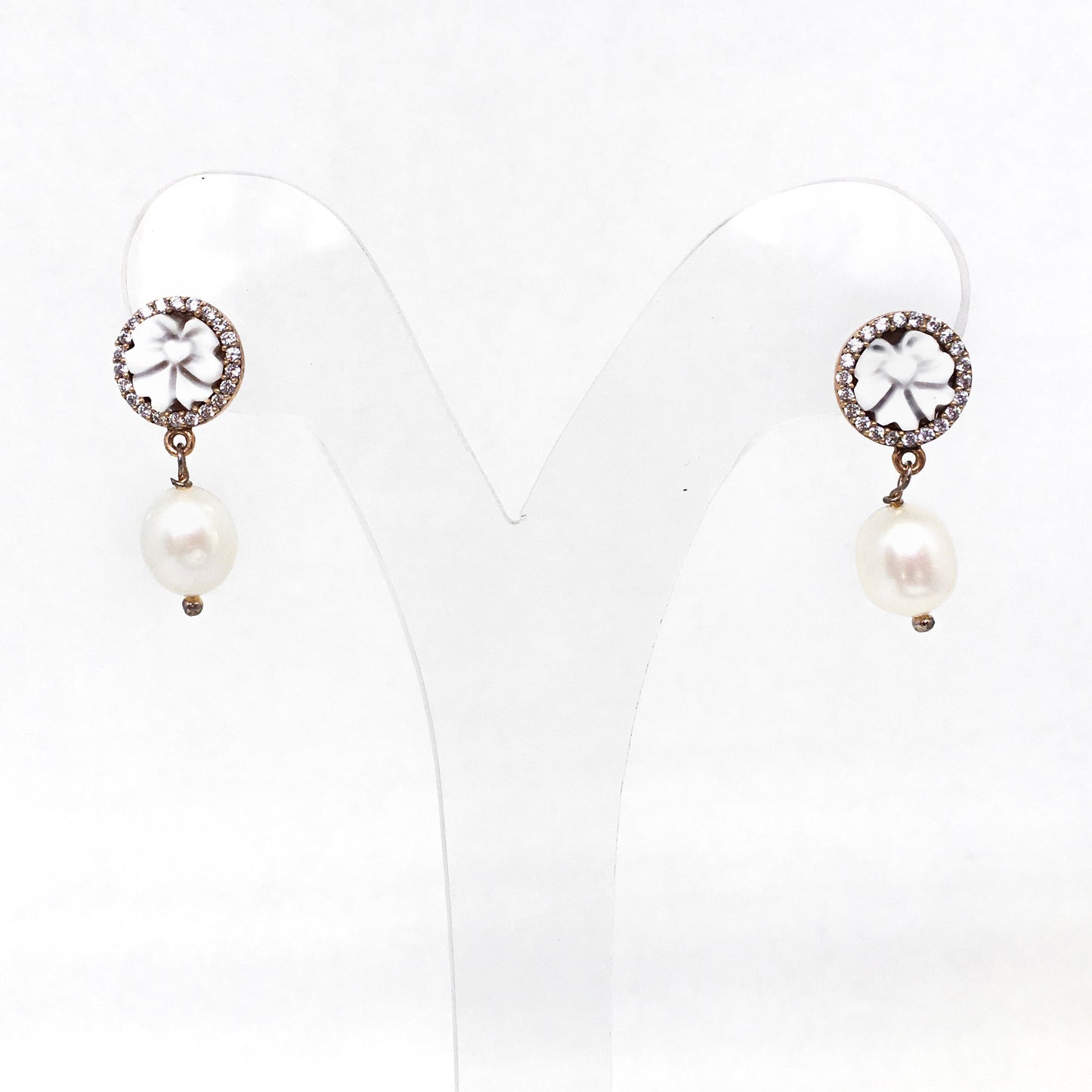 Italian Cameo Earrings Cameo Pearls