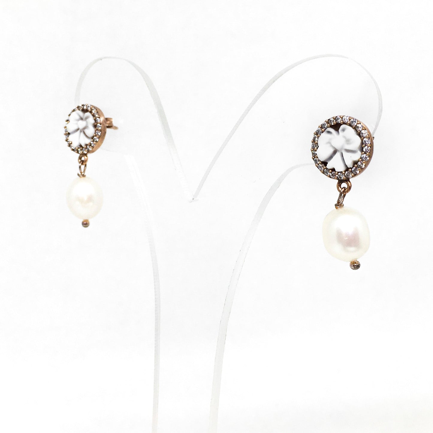 Italian Cameo Earrings Cameo Pearls