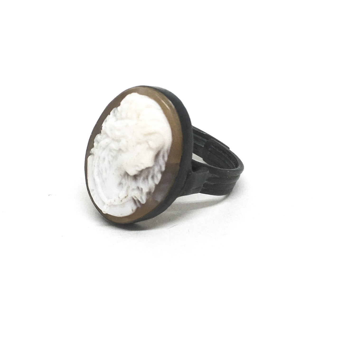 Anello-Cammeo-Artistico-Profilo-Donna