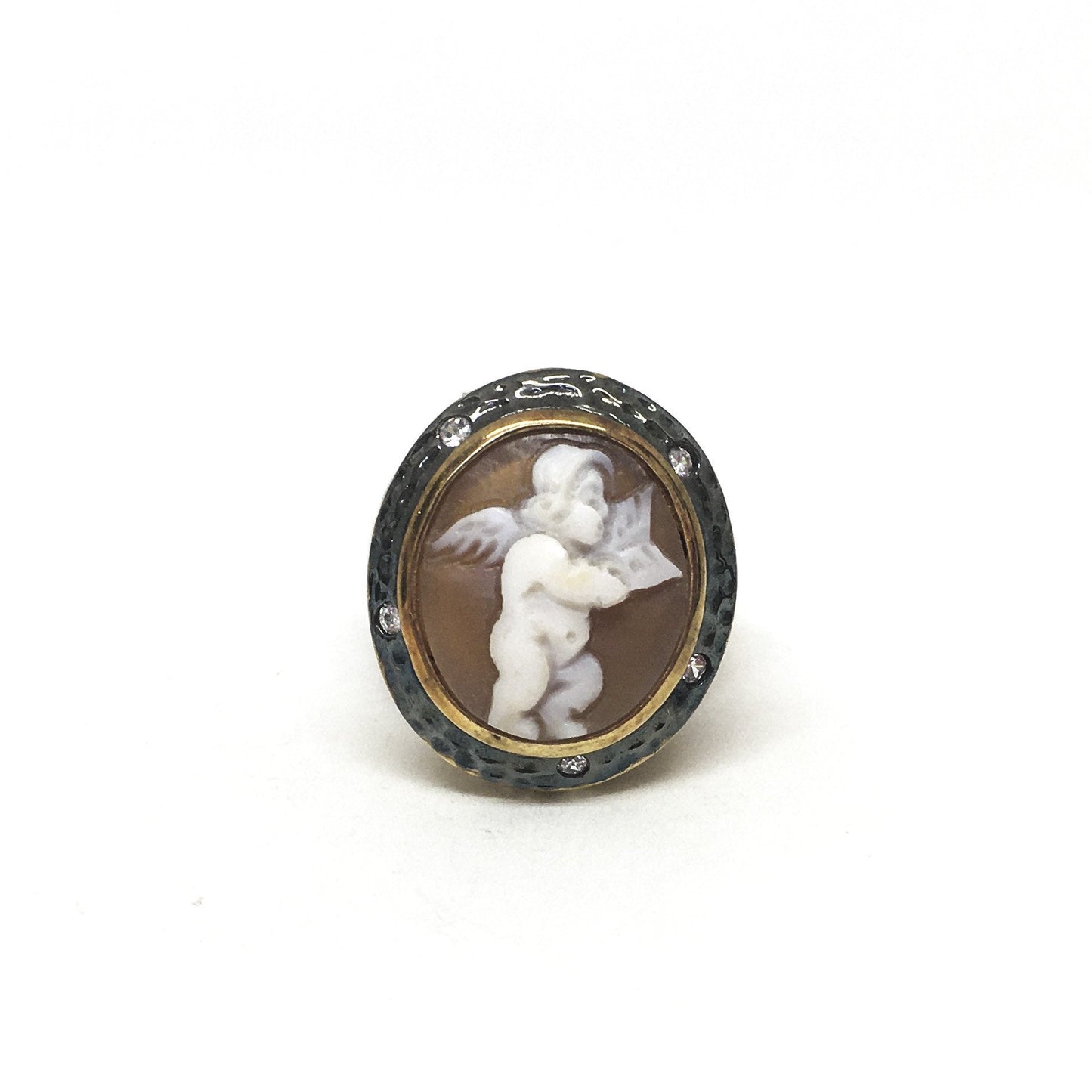 Italian Cameo Ring Putto Cameo