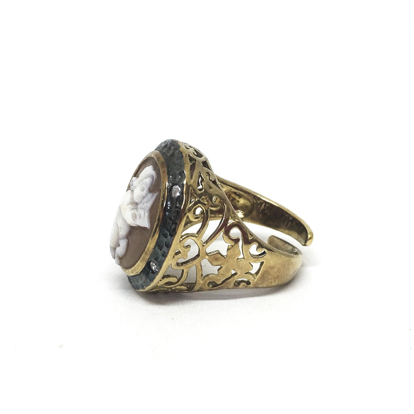 Italian Cameo Ring Putto Cameo