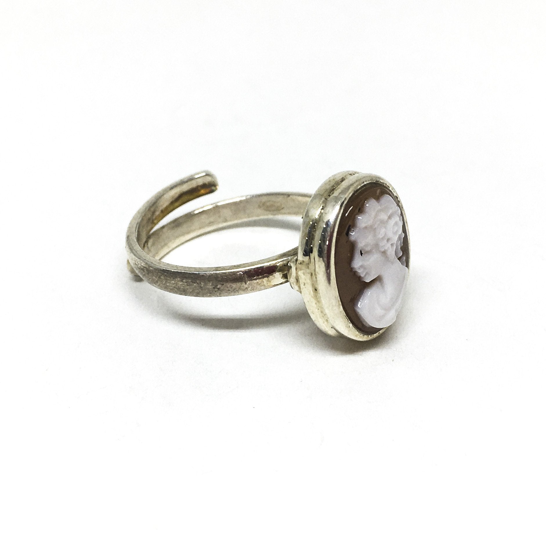 Anello-Cammeo-Incisione-Volto-Donna