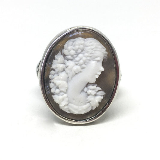 Anello-Cammeo-Artistico-Profilo-Donna