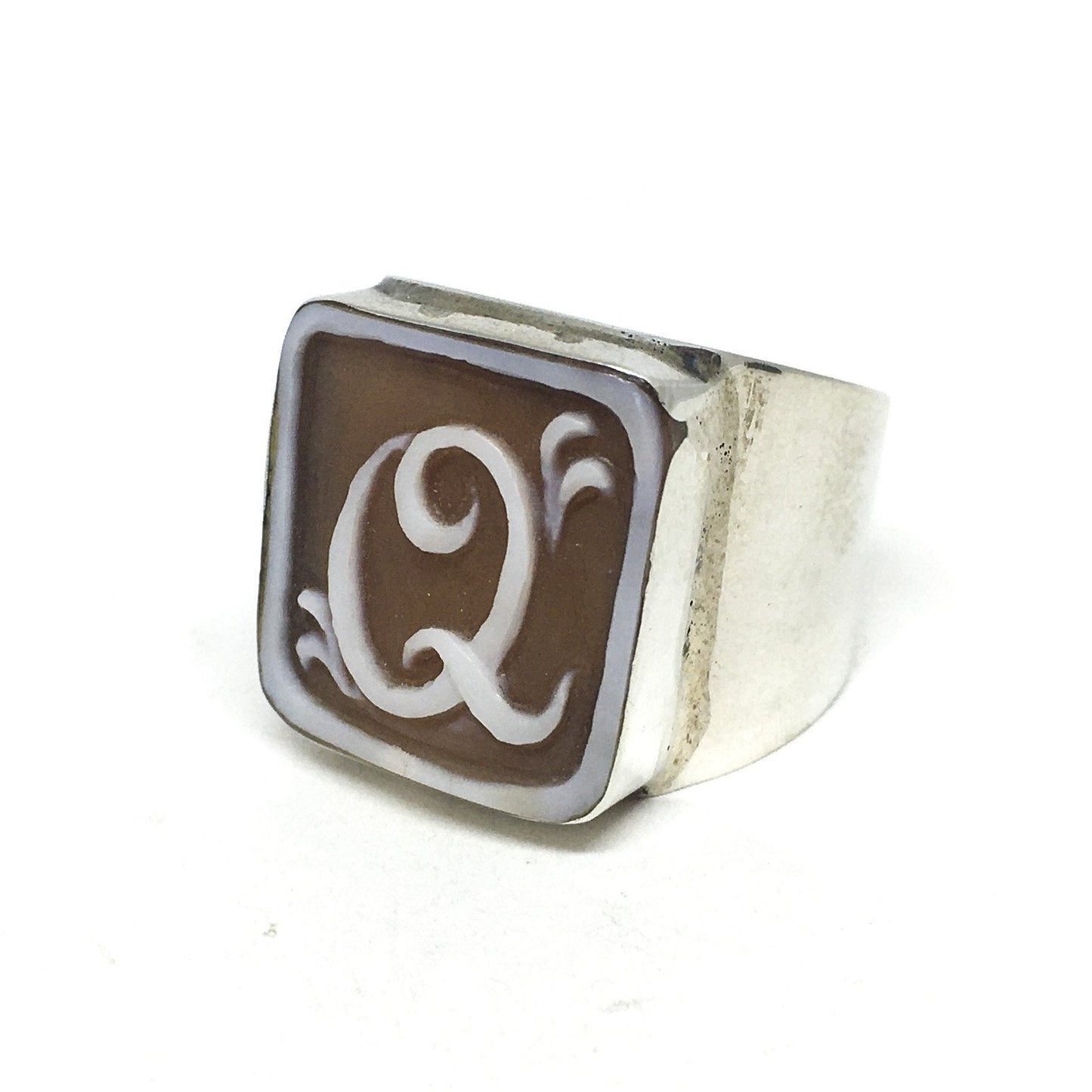 Anello Cameo Italiano Cammeo Collezione Iniziali (anche uomo)