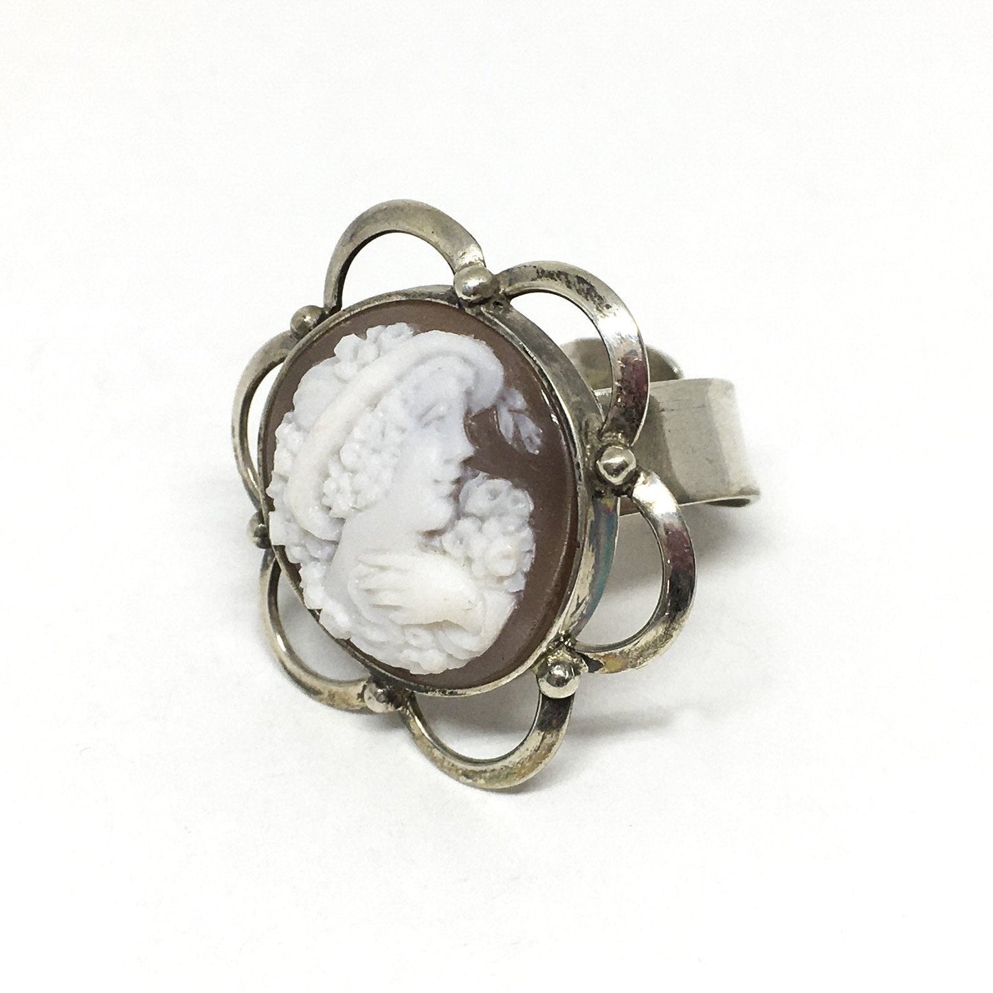 Anello -Cammeo -Artistico -Profilo -Donna