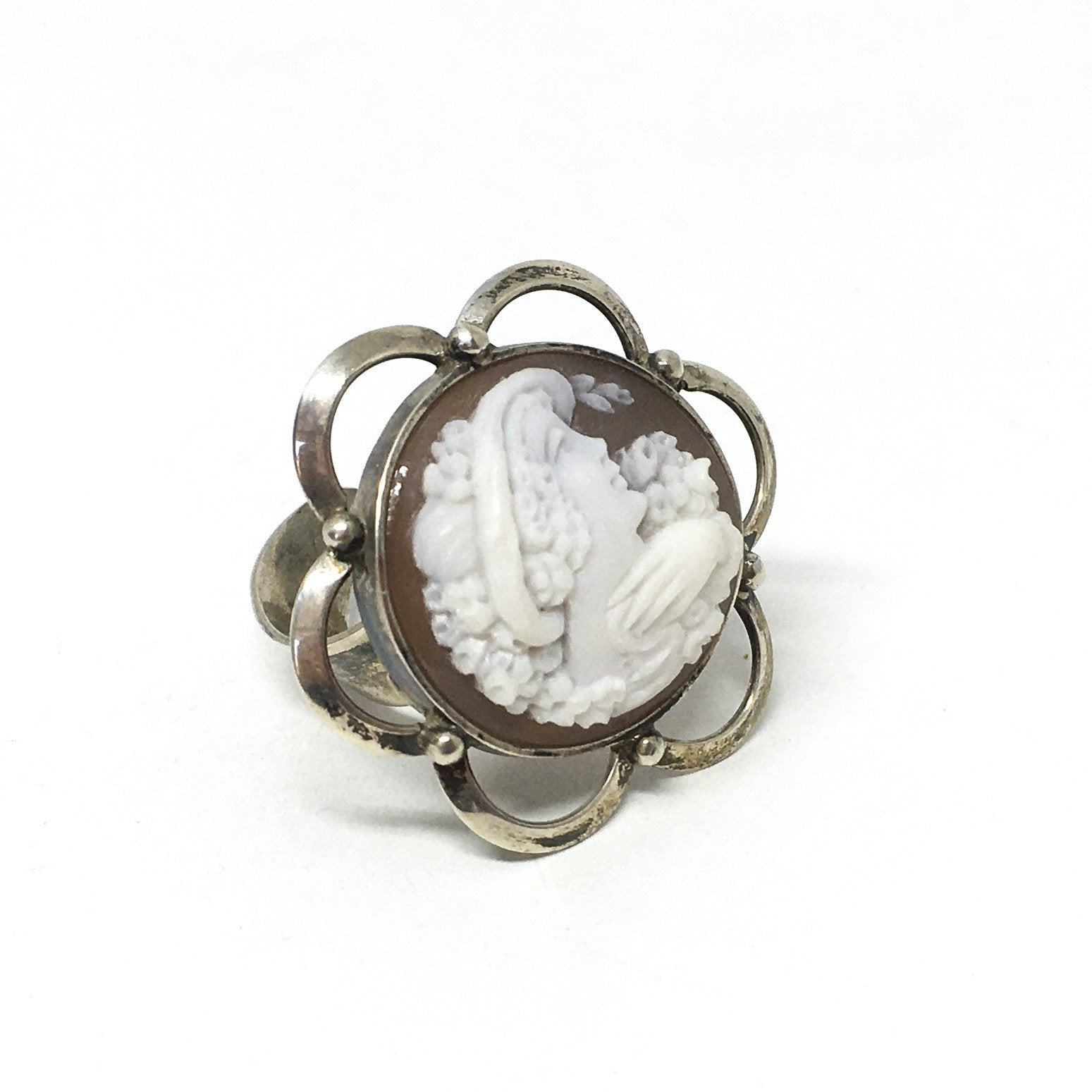 Anello -Cammeo -Artistico -Profilo -Donna