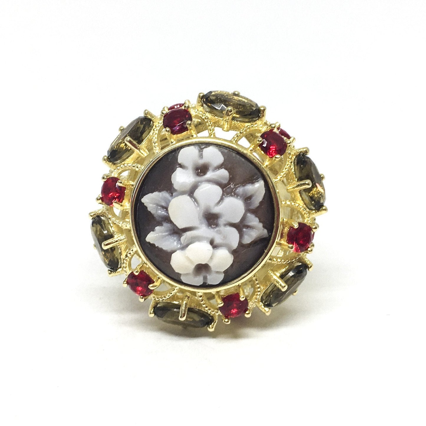 Anello Cameo Italiano Sissi Cammeo Fiori