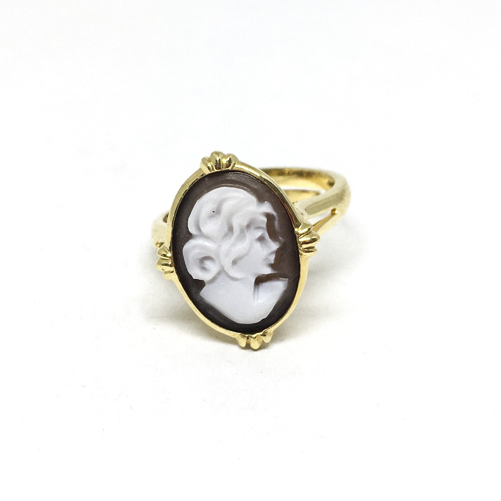 Anello- Cameo-Italiano-Cammeo-Profilo-Donna