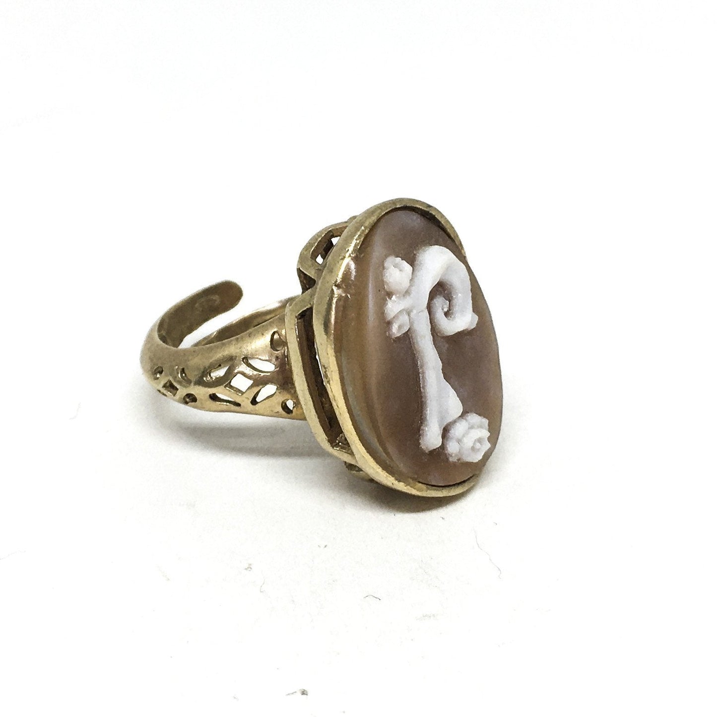 Anello Cameo Italiano Cammeo Collezione Iniziali (anche uomo)