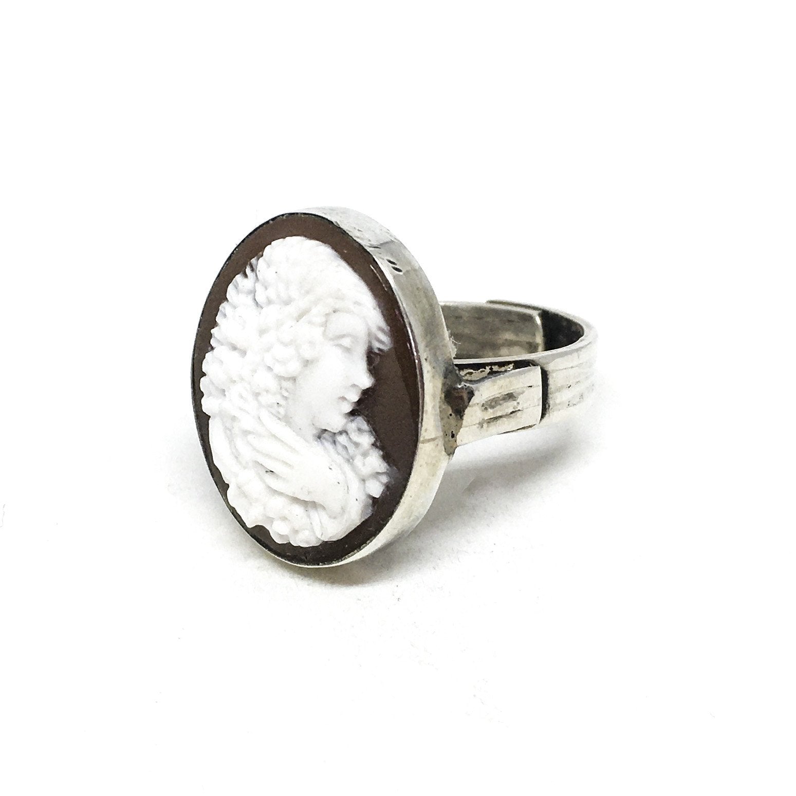 Anello-Cammeo-Artistico-Profilo-Donna