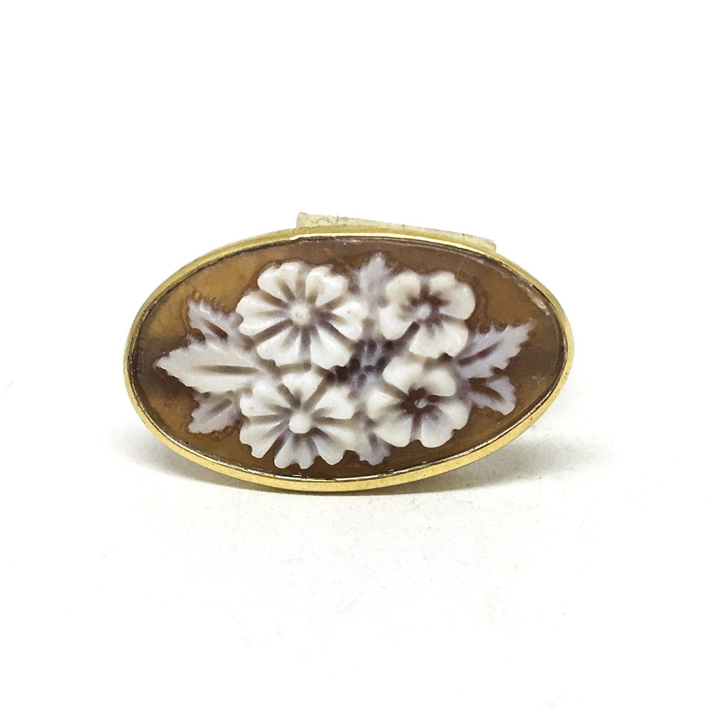 Anello cammeo incisione fiori