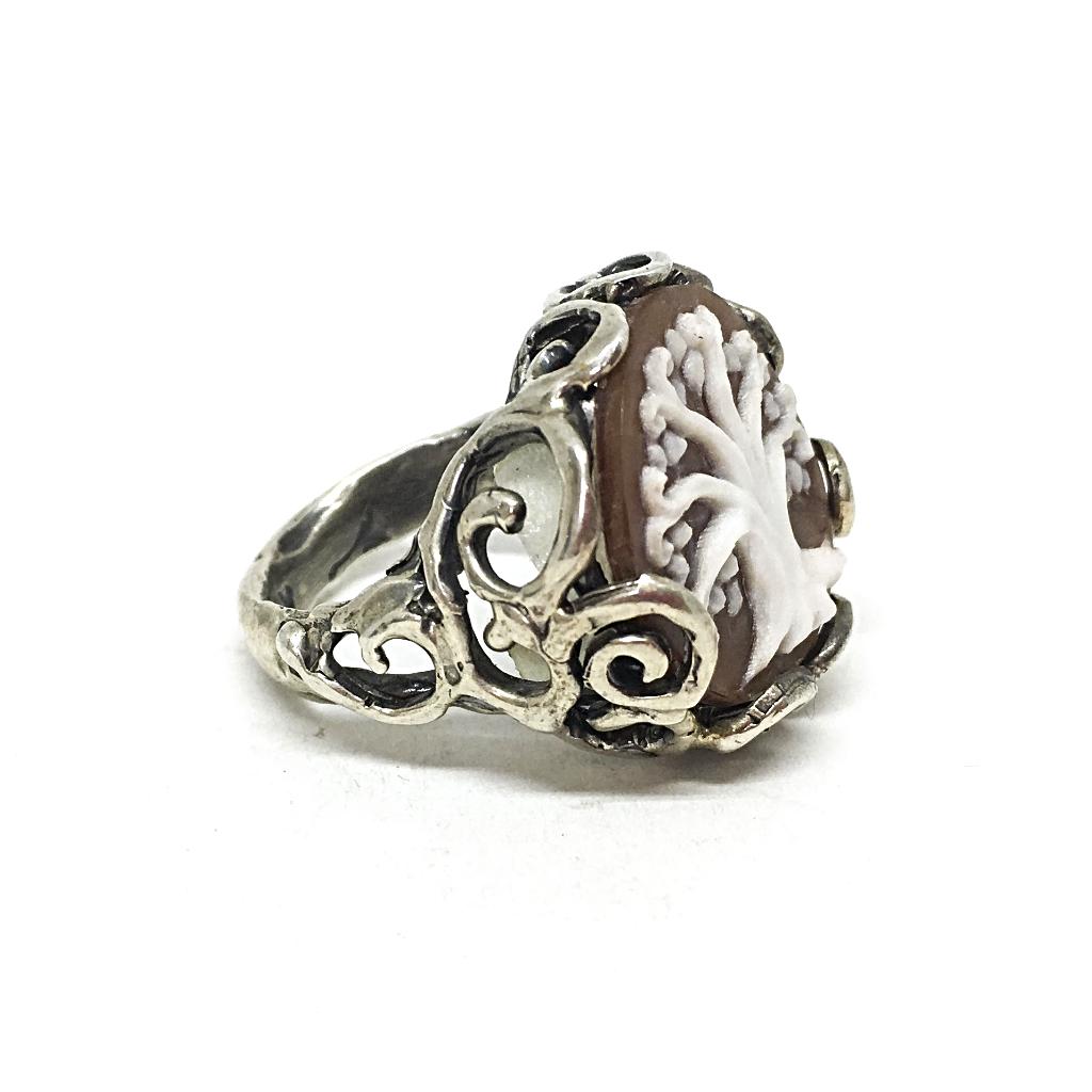 Tree of Life Cameo Artistic Ring