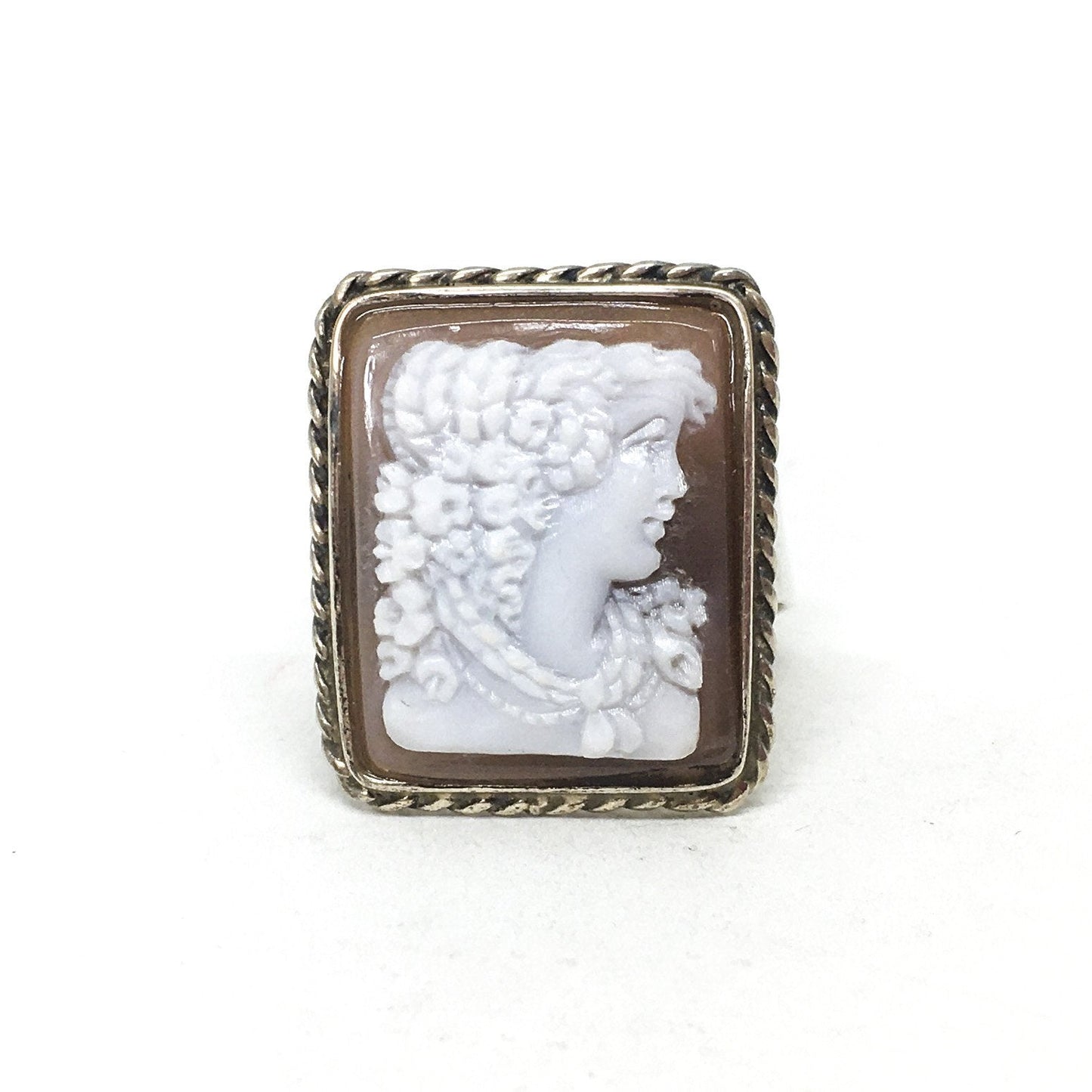 Anello-Cammeo-Artistico-Profilo -Donna 