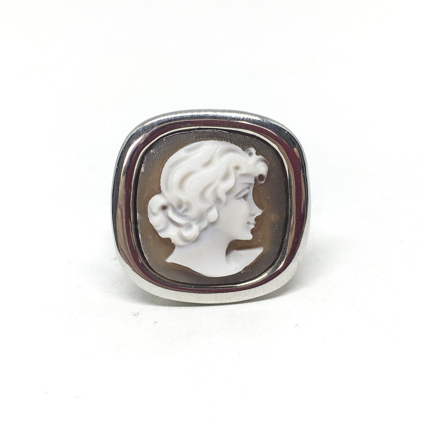 Anello-Cameo-Italiano-Classica-Cammeo-Profilo-Donna 