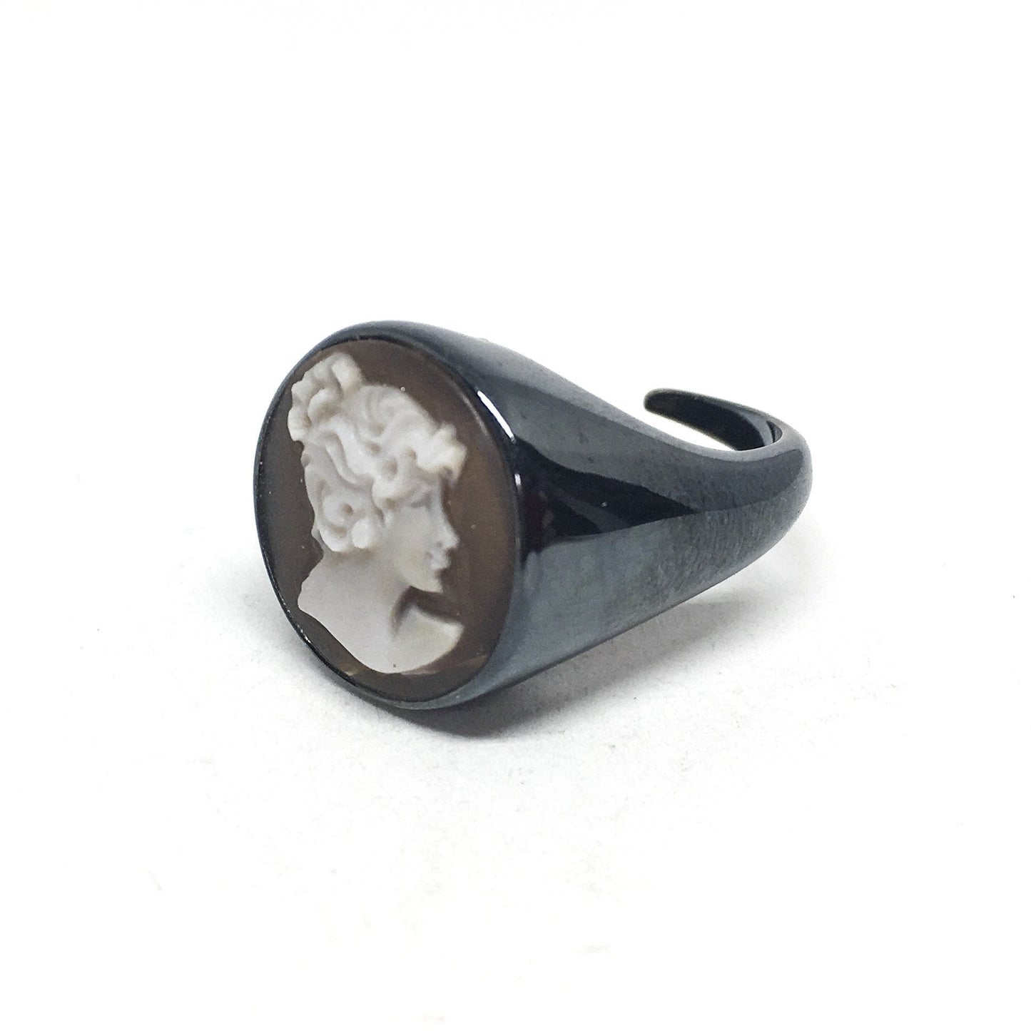 Anello-Cameo-Italiano-Cammeo-Profilo-Donna