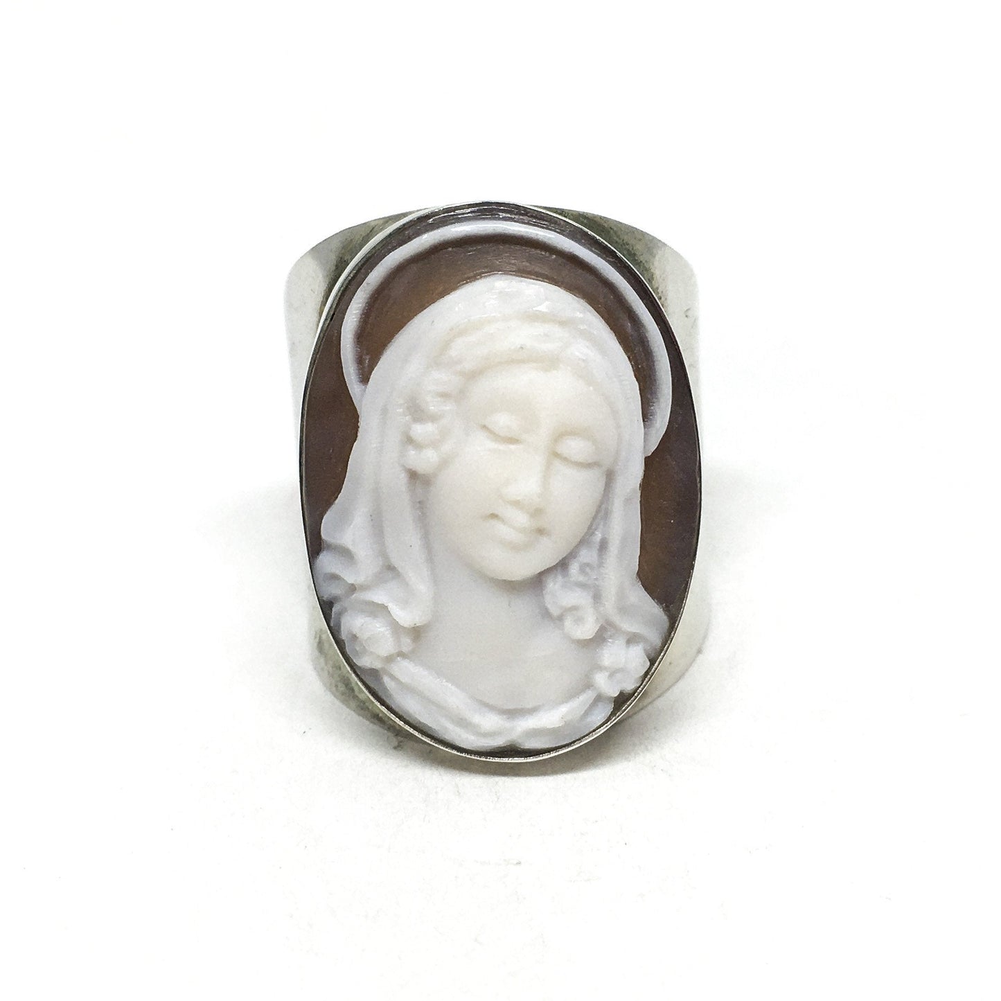 Anello-Cammeo-incisione-Madonnina