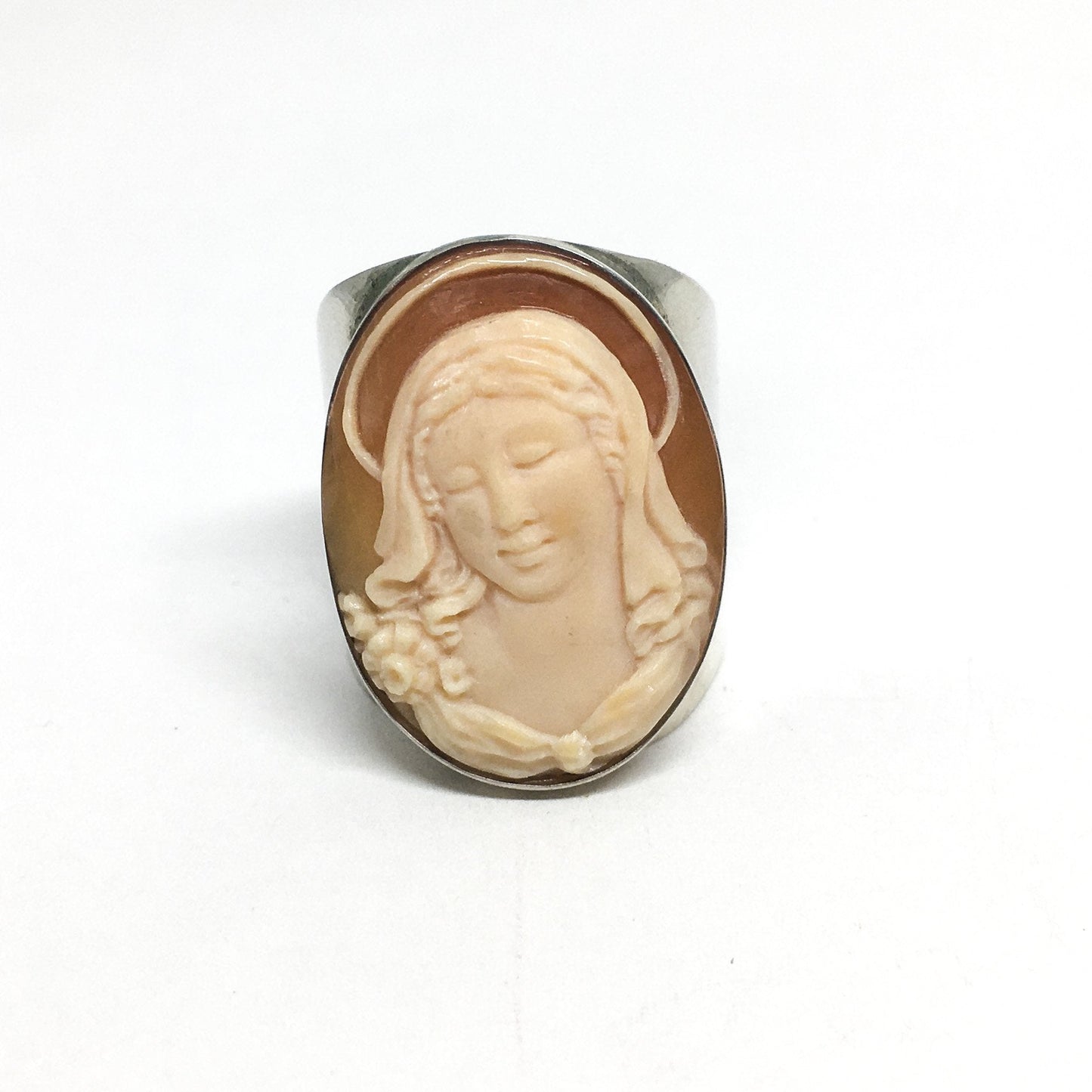 Anello-Cammeo-incisione-Madonnina