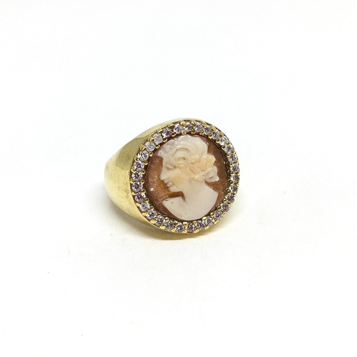 Anello-Cameo-Italiano-Cammeo-Profilo-Donna 