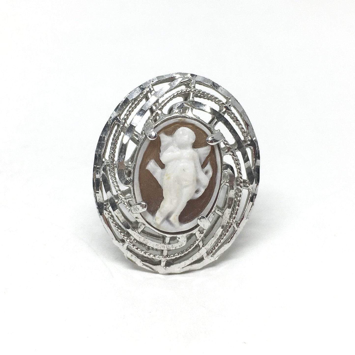 Anello cammeo incisione putto