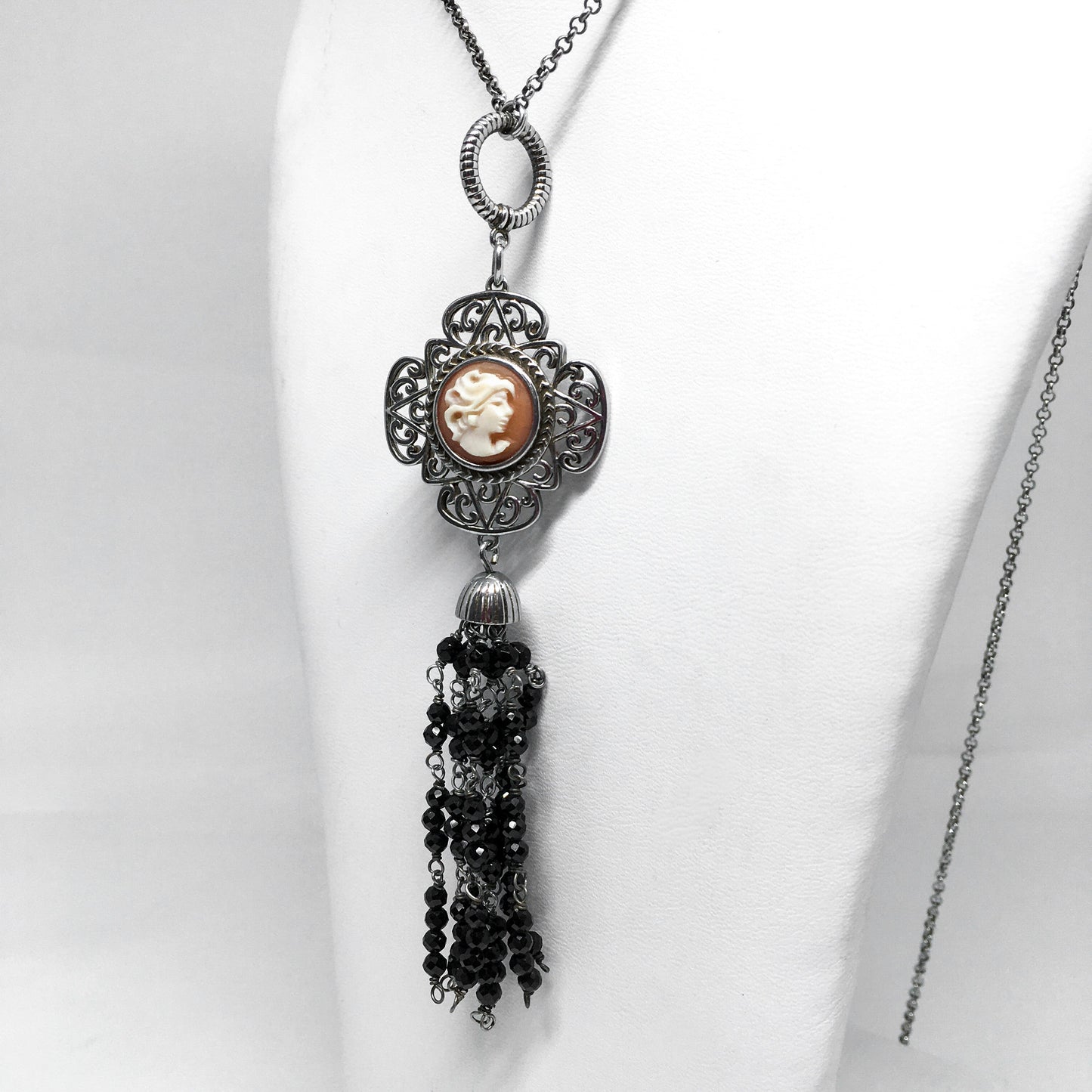 Collana-Cameo-Italiano-Cammeo-Volto-Donna