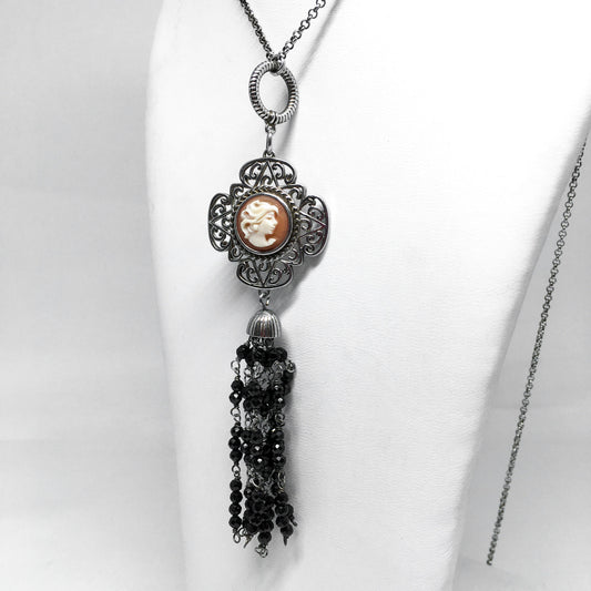 Collana-Cameo-Italiano-Cammeo-Volto-Donna