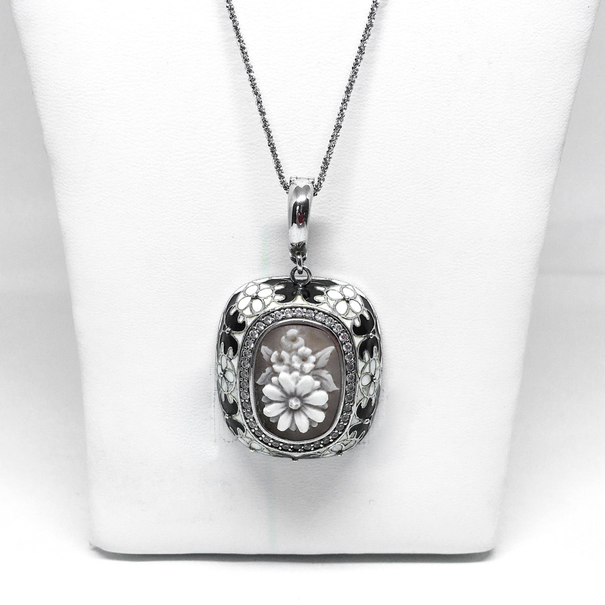 Collana-Cameo-Italiano-Cammeo-Fiori