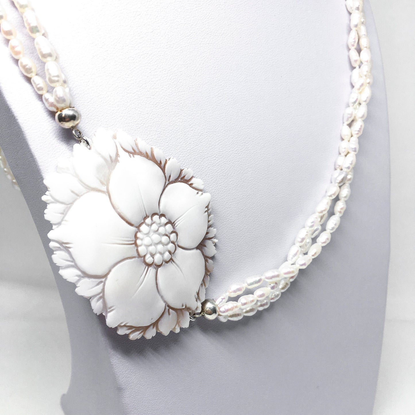 Collana Cammeo Fiore