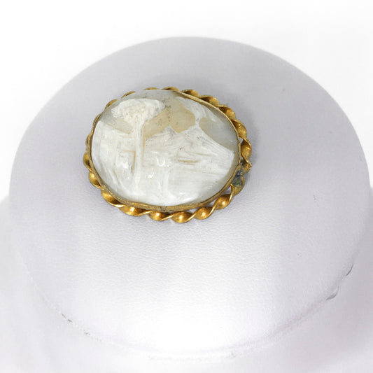 Antique cameo brooch