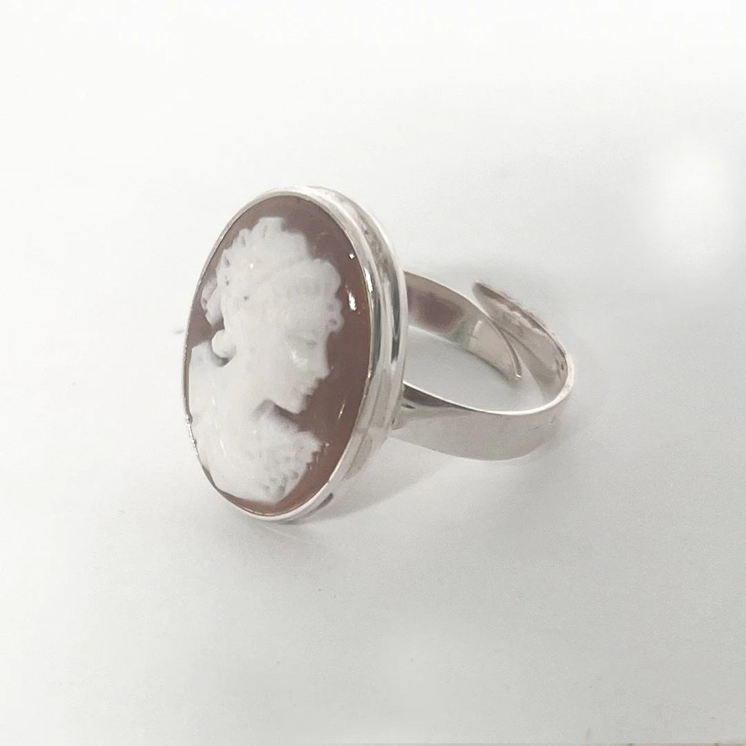 Anello Cammeo Profilo Donna