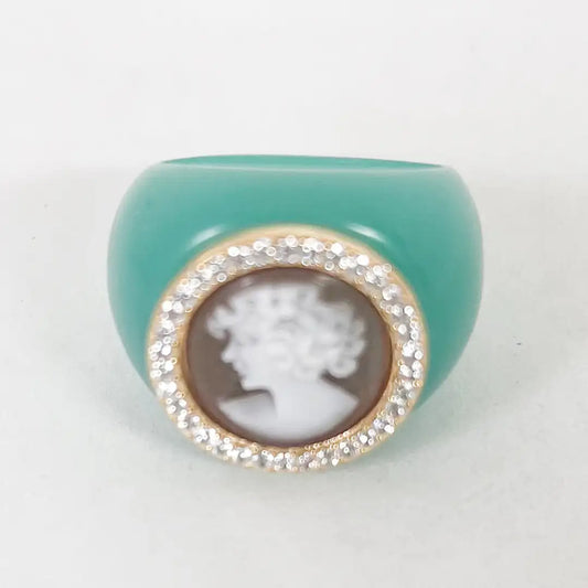 Anello Cammeo Profilo Donna