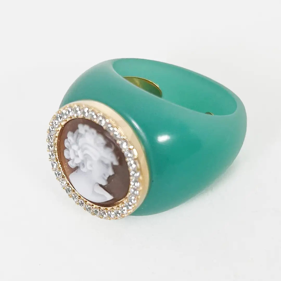 Anello Cammeo Profilo Donna